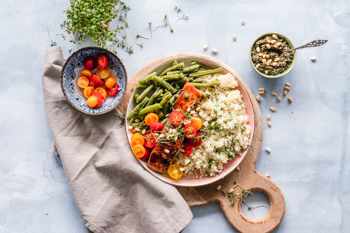 Ingredientes frescos para refeição