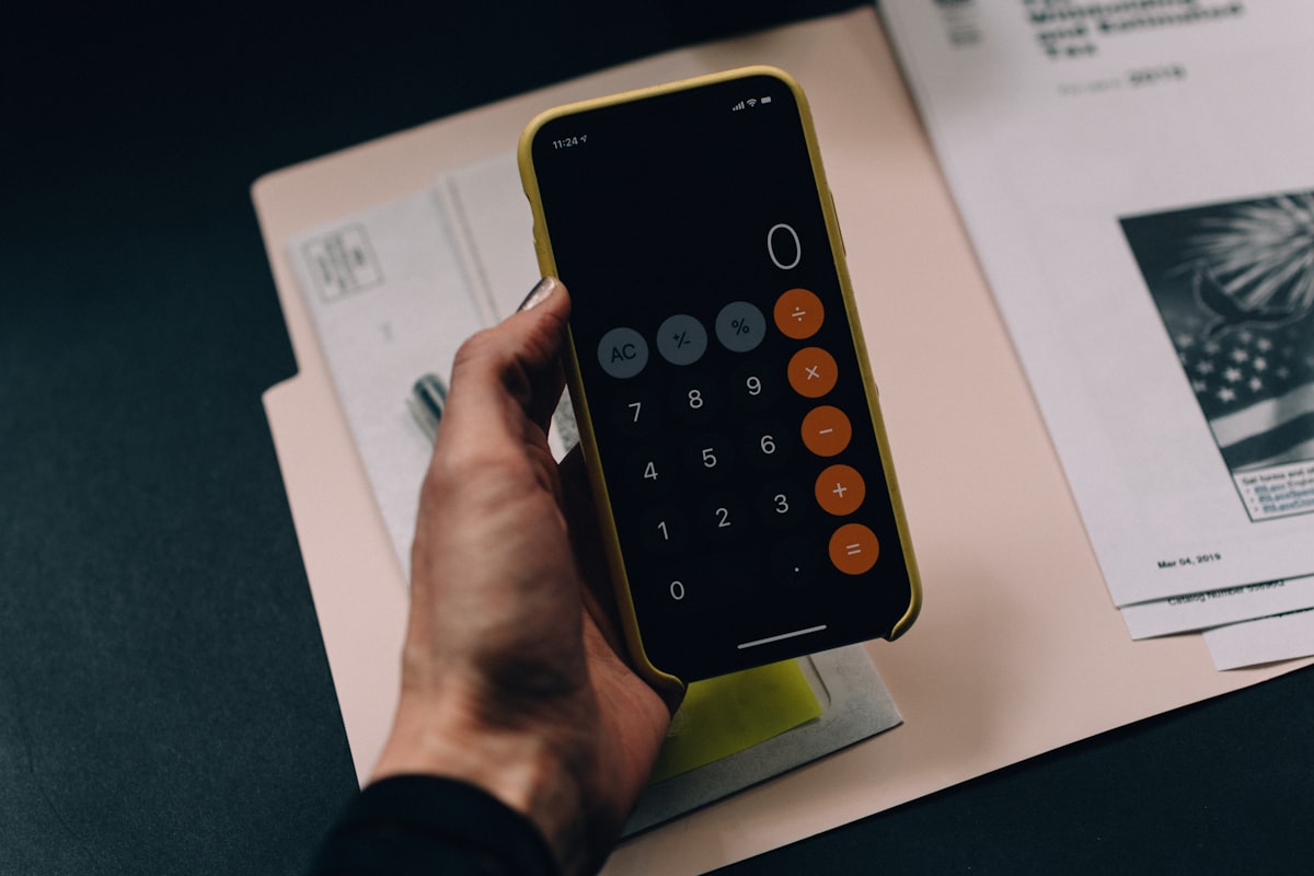 Tela com dados de finanças digitais